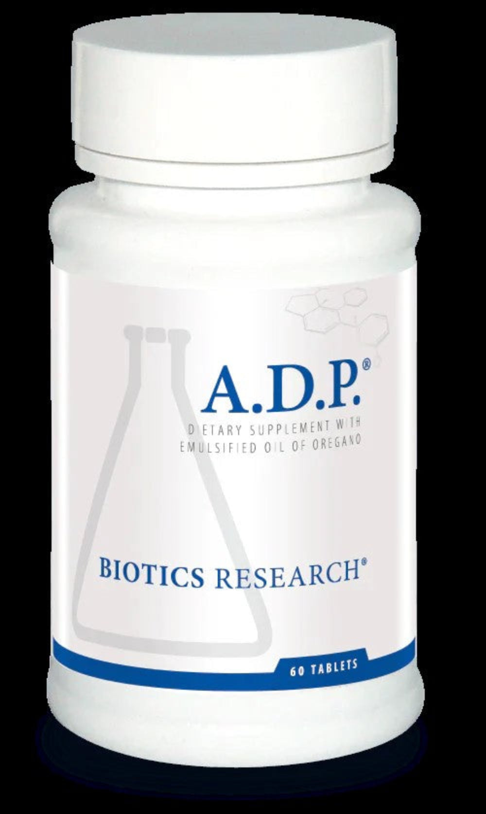 A.D.P. emulsified oregano oil tablets by Biotics Research - digestive and immune health supplement