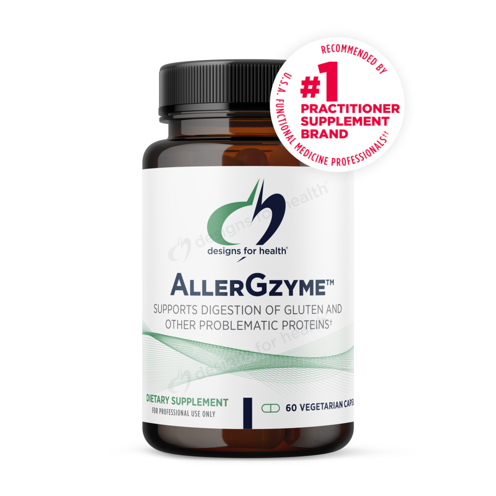AllerGzyme allergy and enzyme support supplement bottle