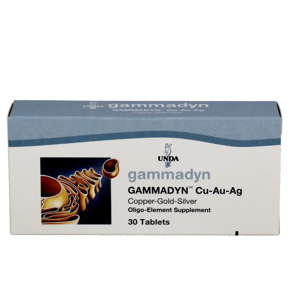 Cu-Au-Ag Gammadyn trace mineral supplement by Seroyal - copper gold silver immune support