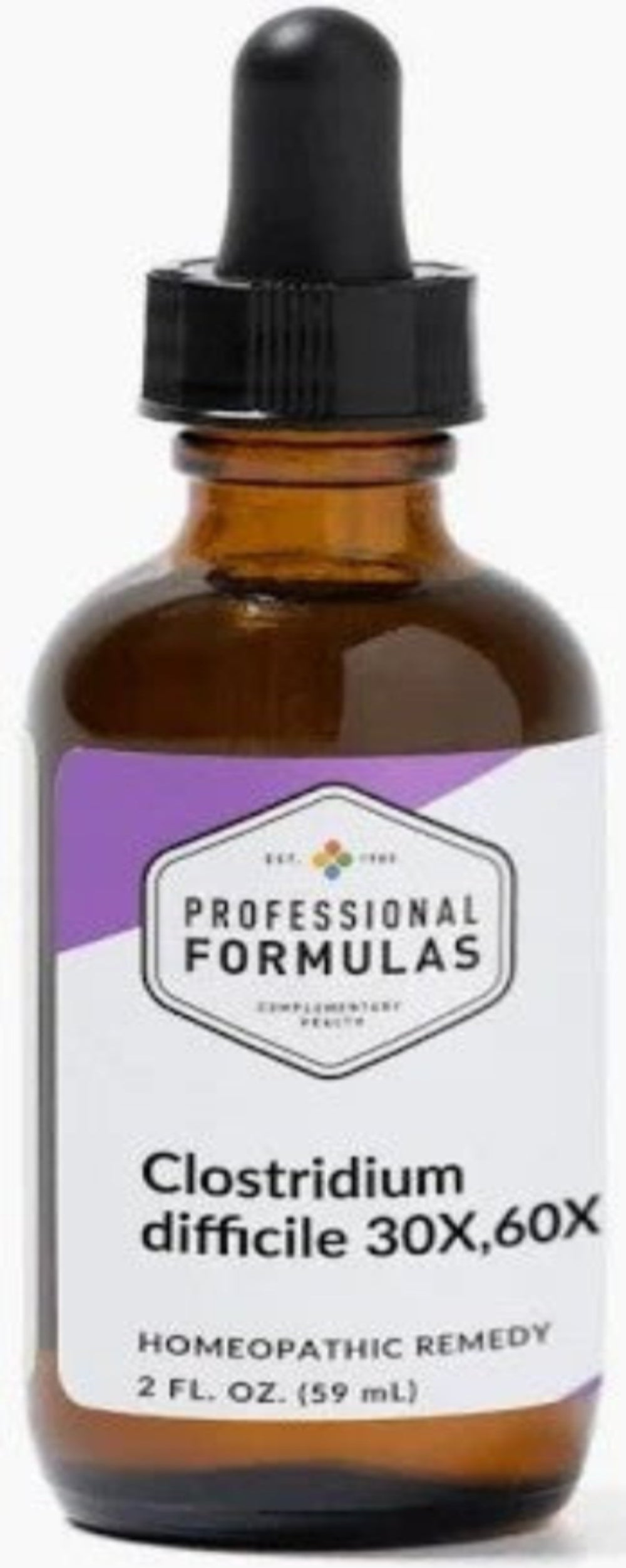 Clostridium Difficile homeopathic drops bottle - digestive wellness support formula