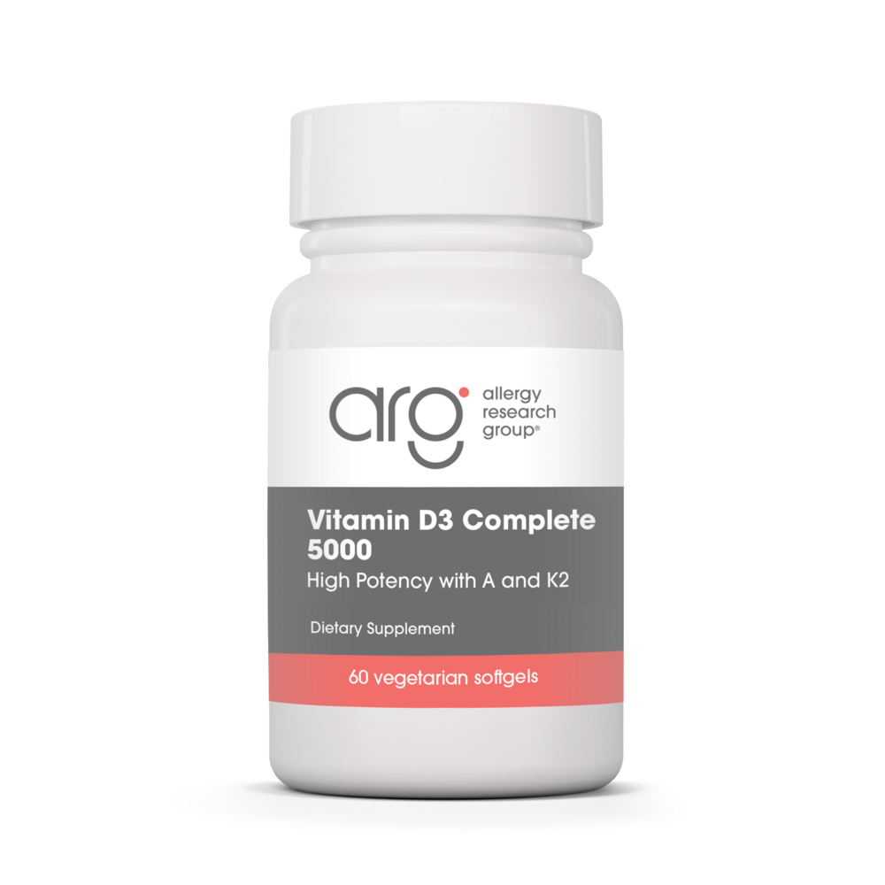 Vitamin D3 Complete 5000 IU with vitamins A K2 and E by Allergy Research Group