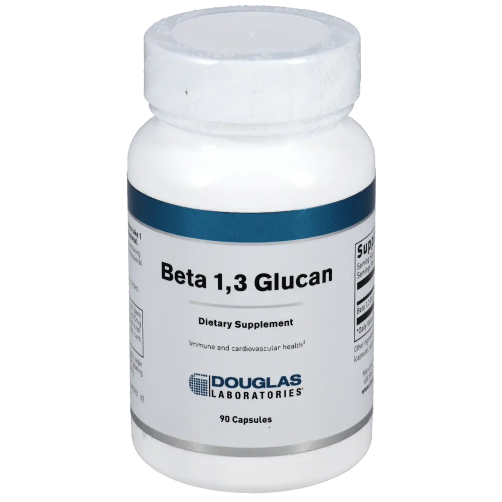 Beta 1,3 Glucan supplement bottle by Douglas Laboratories - immune system support