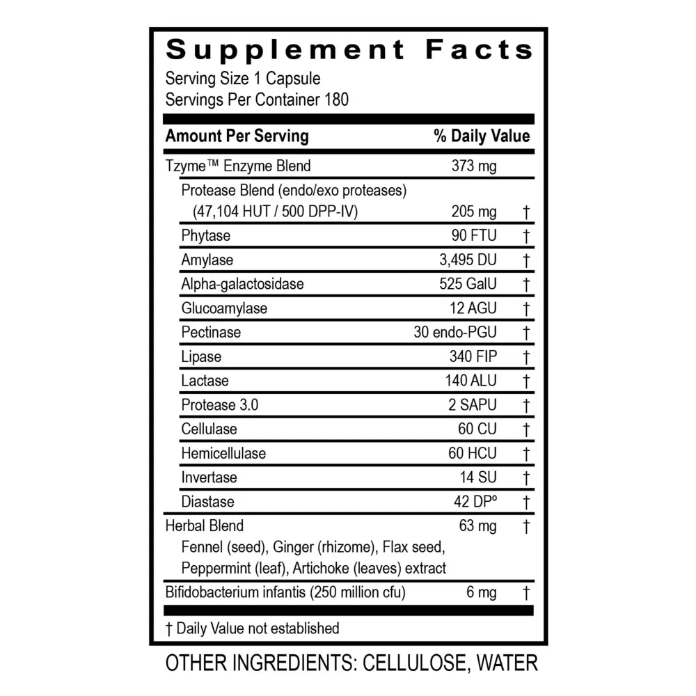 Carbo-G supplement bottle by Transformation Enzymes - carbohydrate digestive enzyme formula
