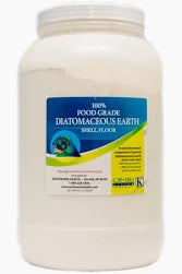 Food Grade Diatomaceous Earth container by Earth Works natural detox supplement powder