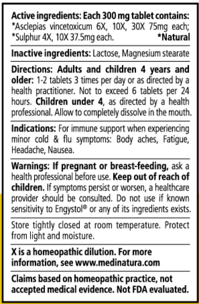 Engystol Tablets box by Heel for viral infection defense