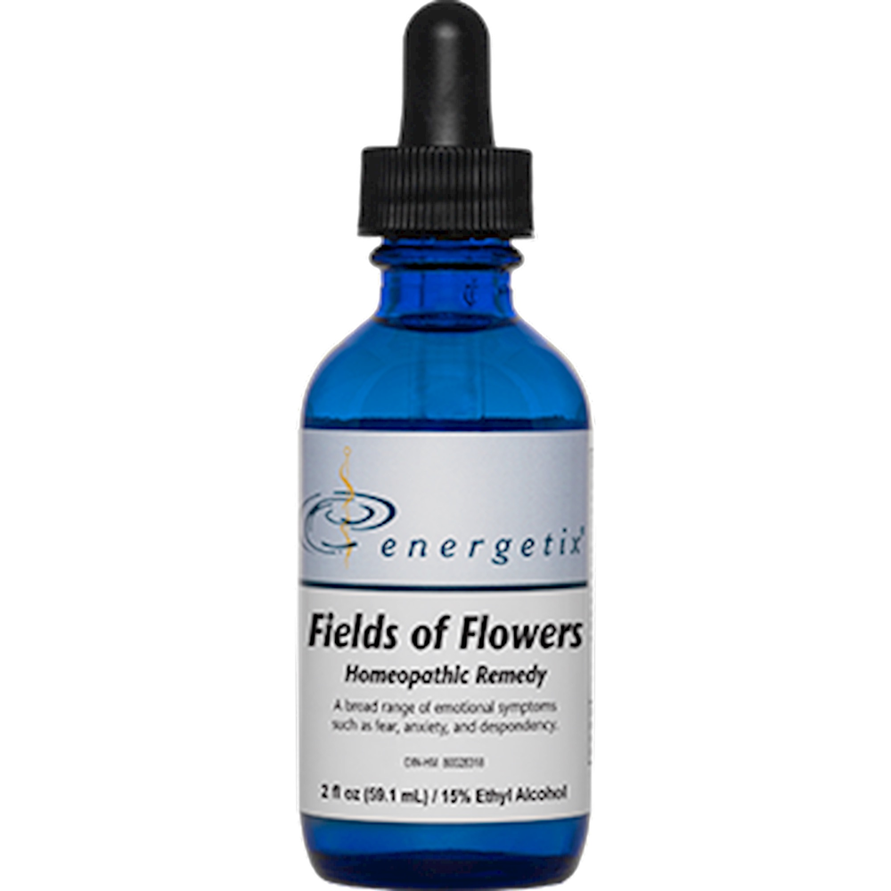 Field of Flowers Bach flower remedy bottle by Energetix emotional wellness blend