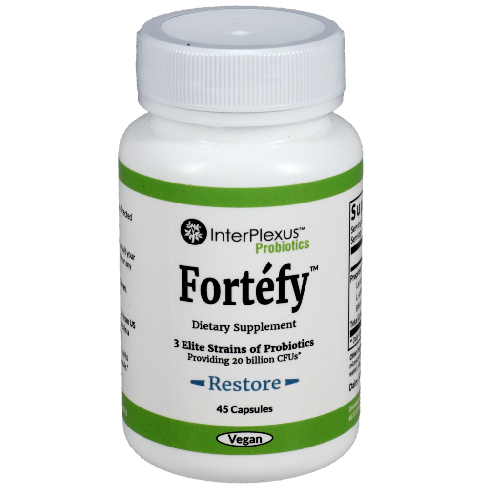 Fortefy immune support supplement bottle by Interplexus - advanced immune system formula