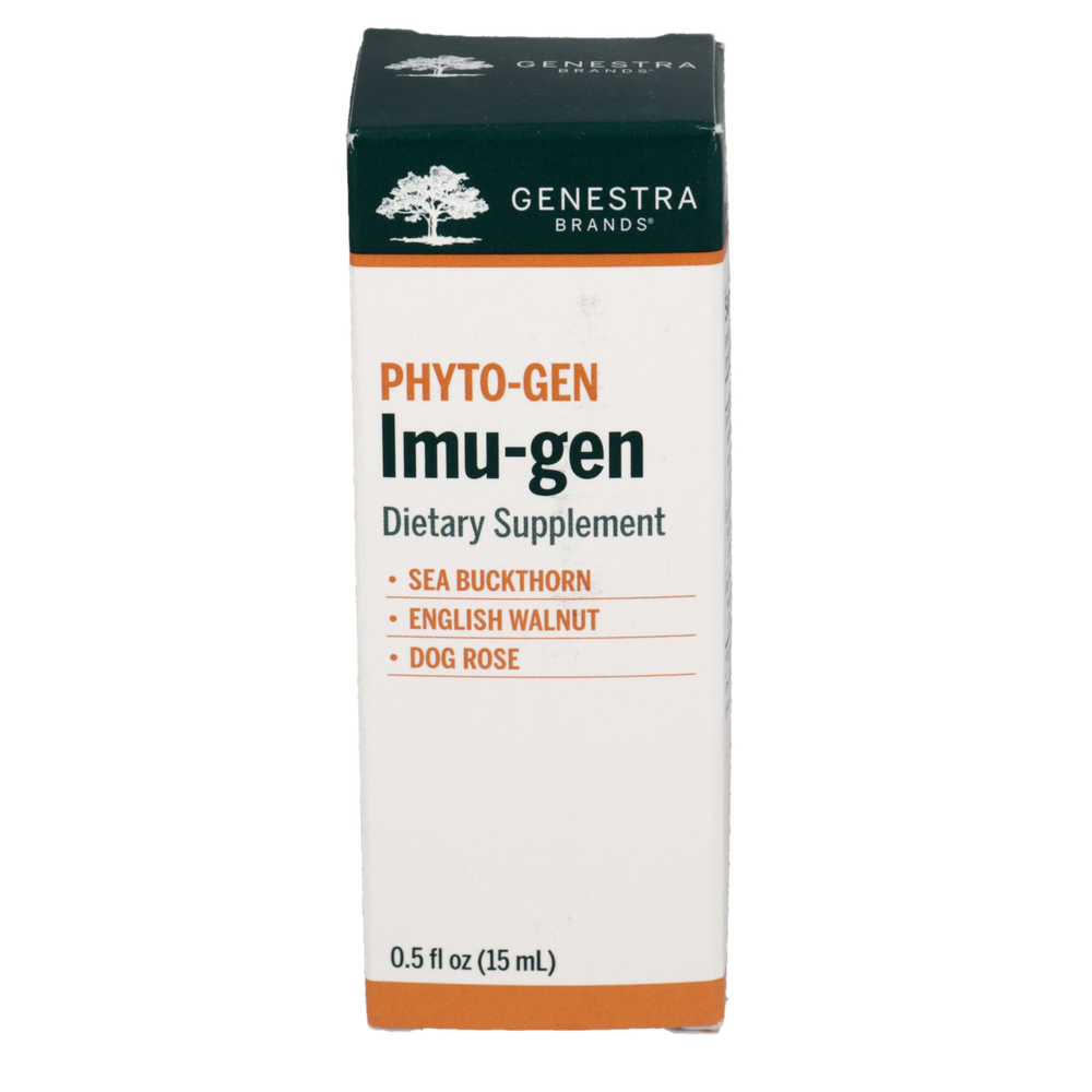 Imu-gen immune system support gemmotherapy bottle