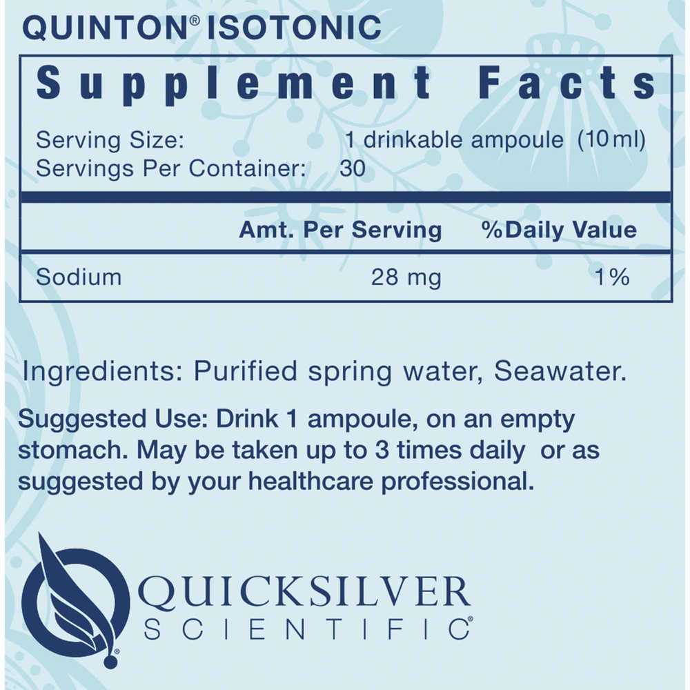 Original Quinton Isotonic Original Quinton