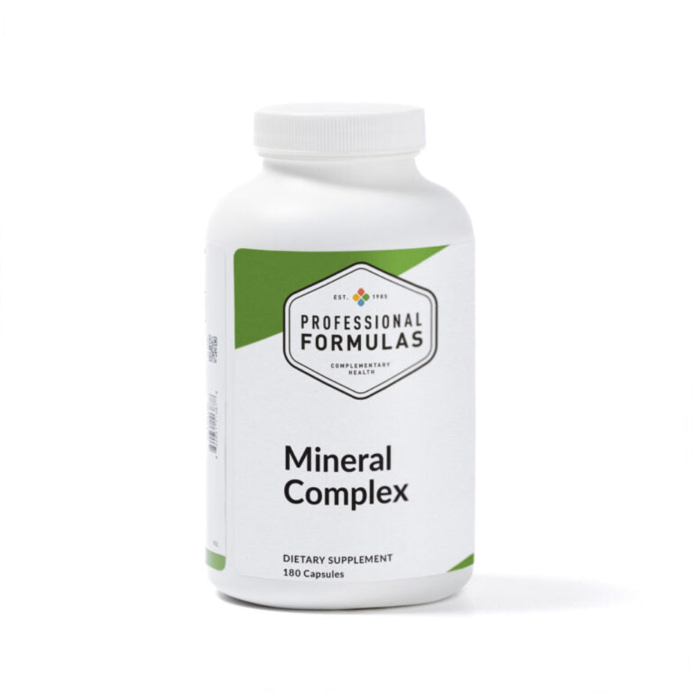 Mineral Complex supplement bottle by Professional Formulas - complete essential minerals formula