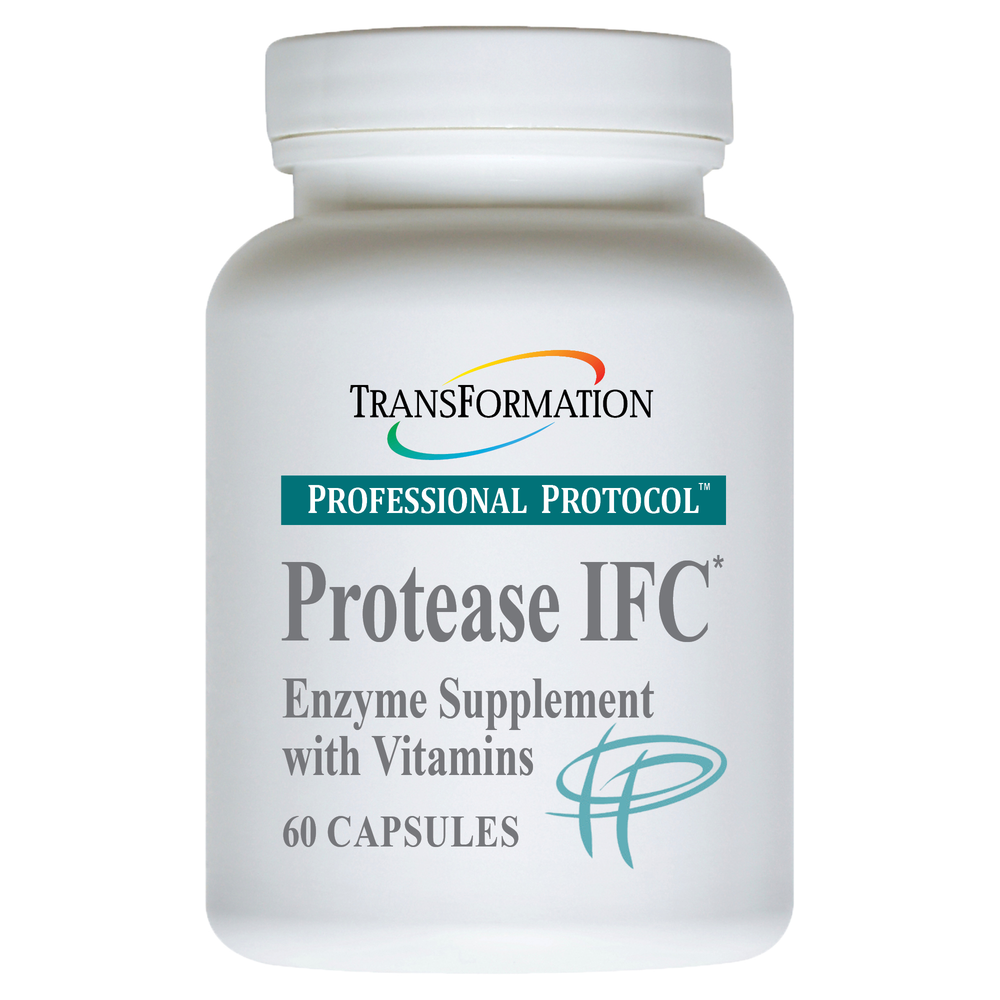 Protease IFC intensive protein enzyme supplement bottle