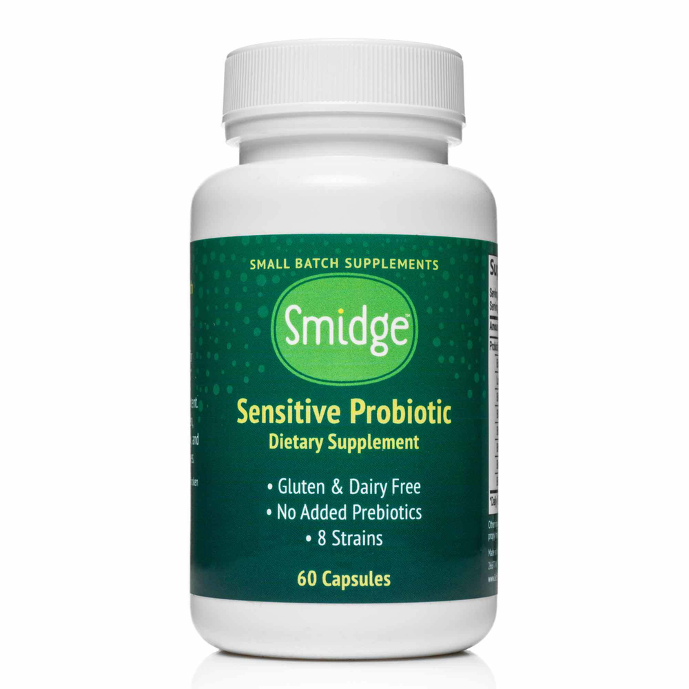 Smidge Sensitive Probiotic bottle - gentle clean probiotic for sensitive systems