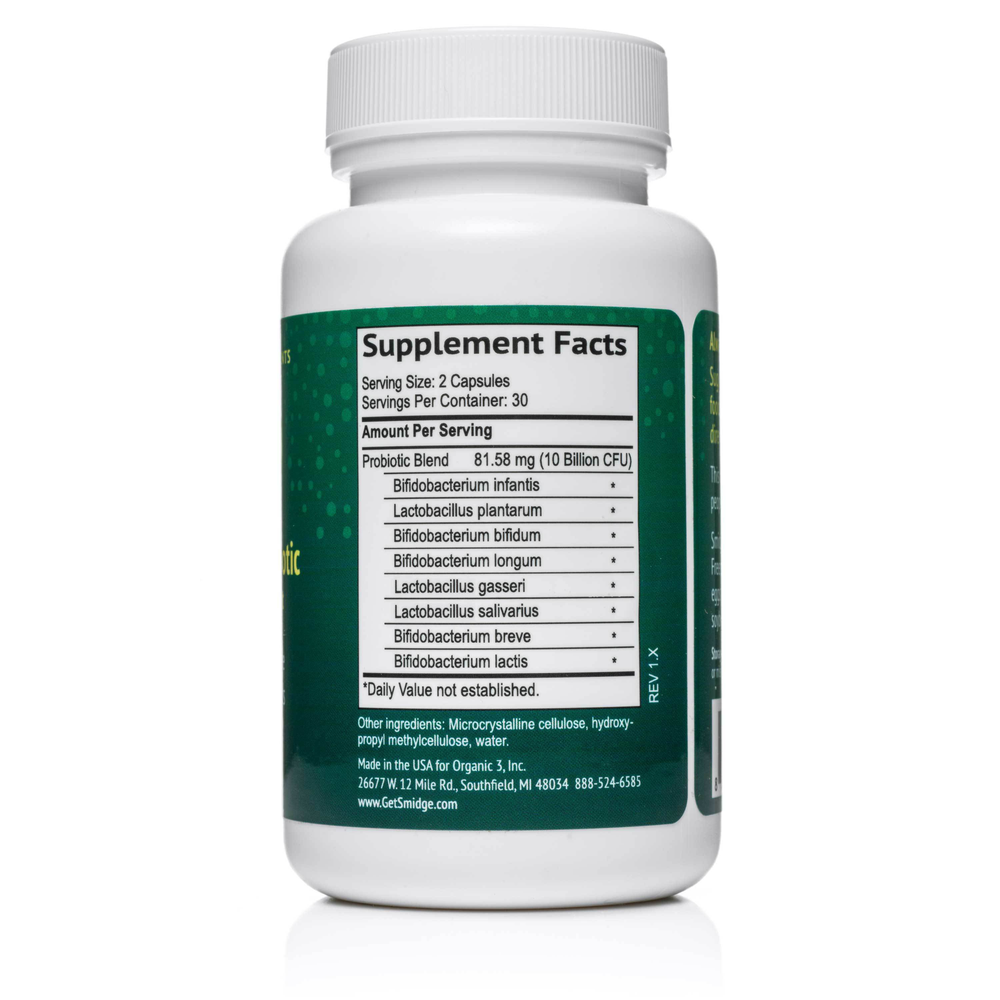 Smidge Sensitive Probiotic bottle - gentle clean probiotic for sensitive systems