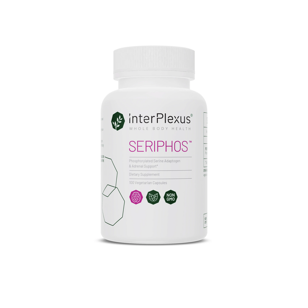 Seriphos stress and cortisol support supplement bottle