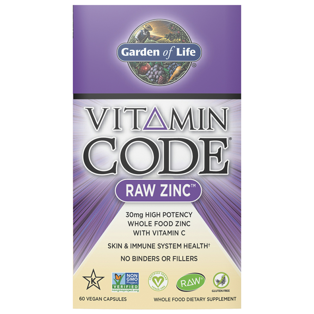 Vitamin Code Raw Zinc whole food supplement by Garden of Life