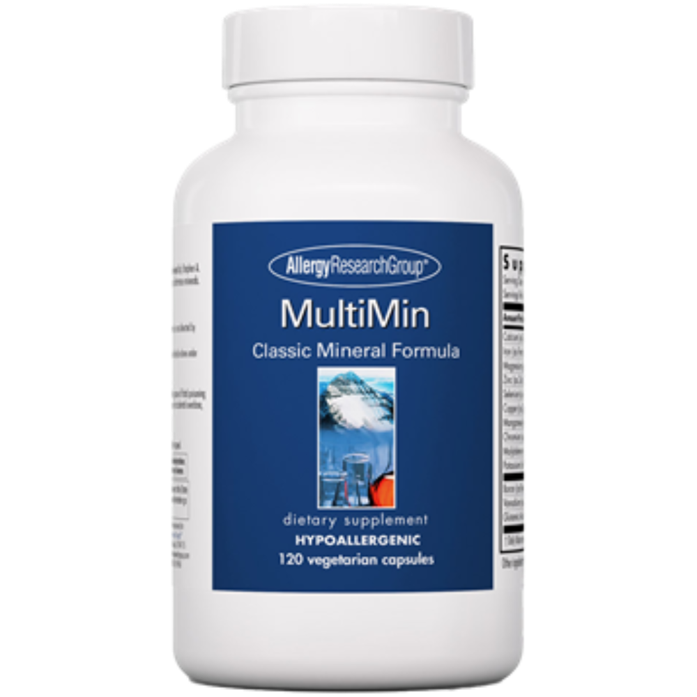 MultiMin Mineral Formula supplement by Allergy Research Group with complete essential minerals blend