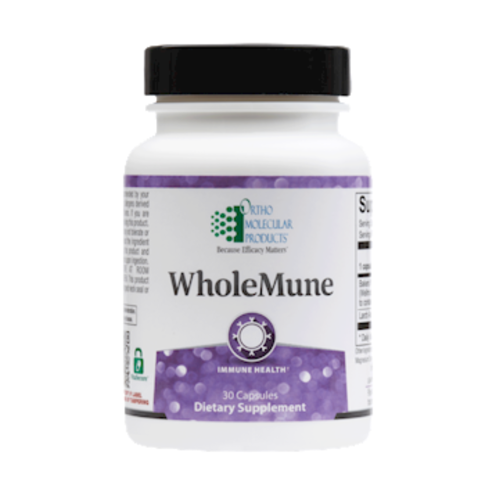 WholeMune beta glucan immune support capsules by Ortho Molecular Products