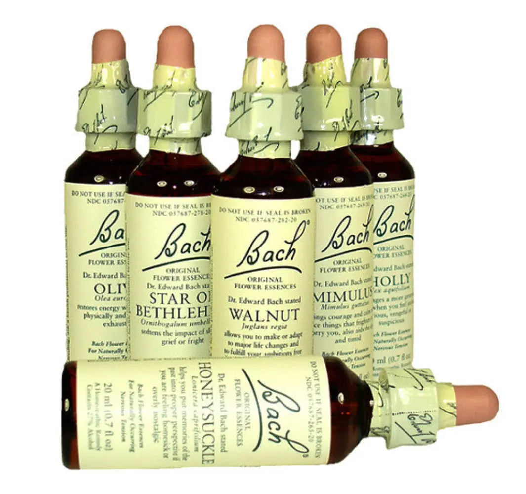 Bach Original Flower Remedies bottles by Nelson's - natural emotional wellness essences