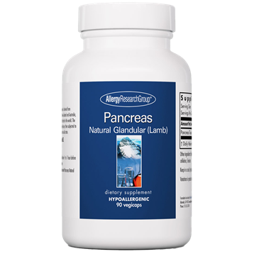 Pancreas Natural Glandular supplement with lamb pancreatic support capsules by Allergy Research Groupcapsules