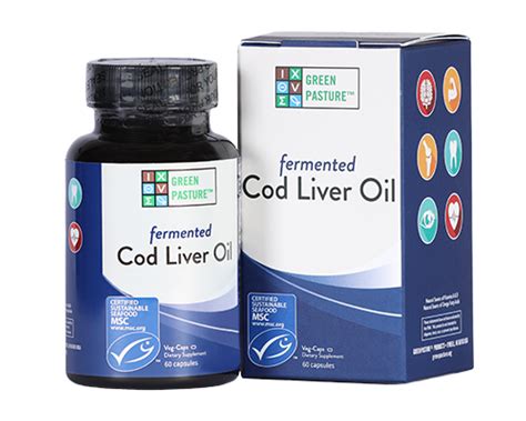 Fermented Cod Liver Oil bottle by Green Pasture - omega-3 vitamins A and D supplement