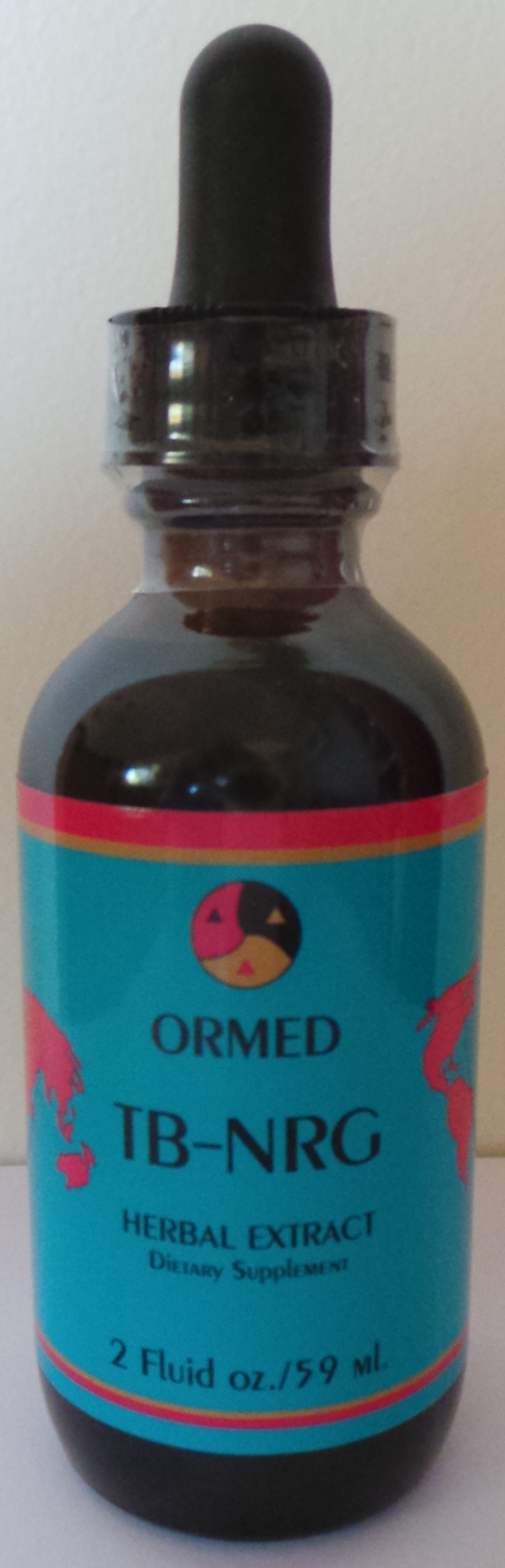 TBD-NRG Oral Drops bottle by Ormed - energy herbal extract with essential oils