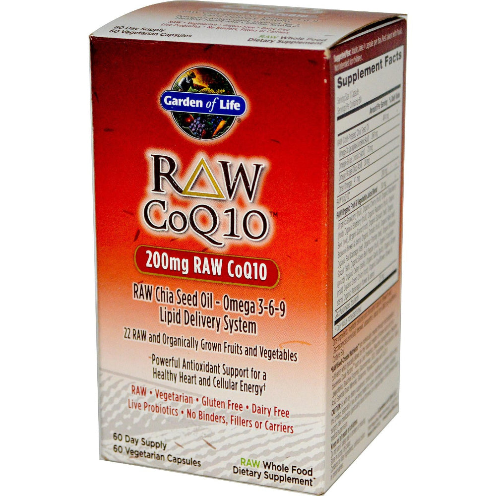 RAW CoQ10 heart and energy support by Garden of Life