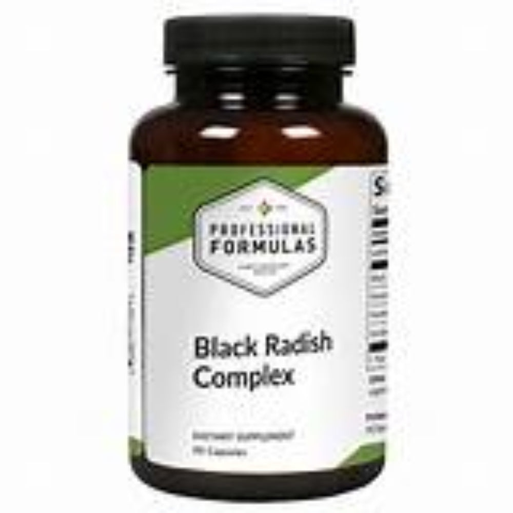 Black Radish Complex supplement bottle by Professional Formulas - liver and gallbladder detox support