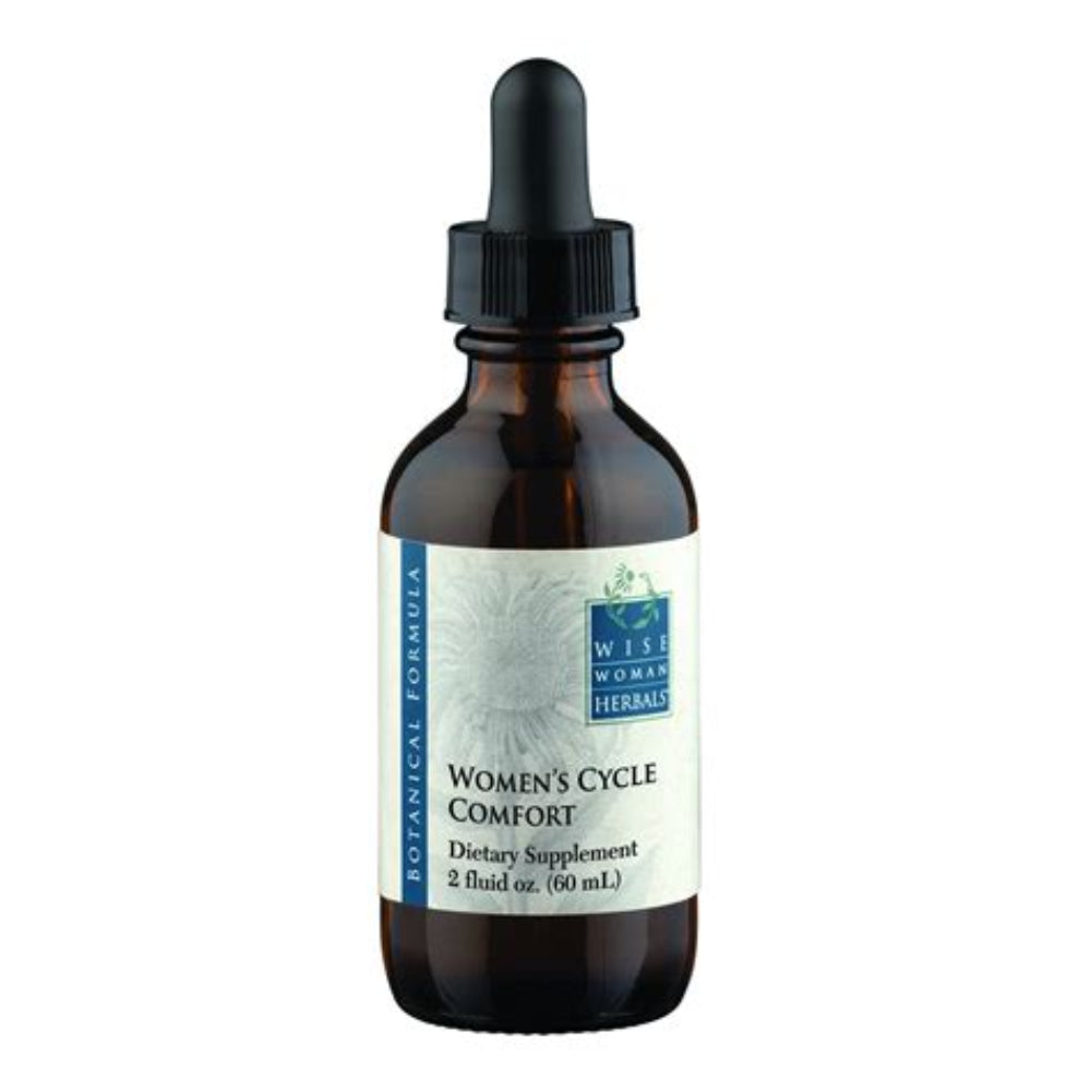 Cycle Comfort herbal tincture bottle by Wise Woman Herbals - women's menstrual support formula