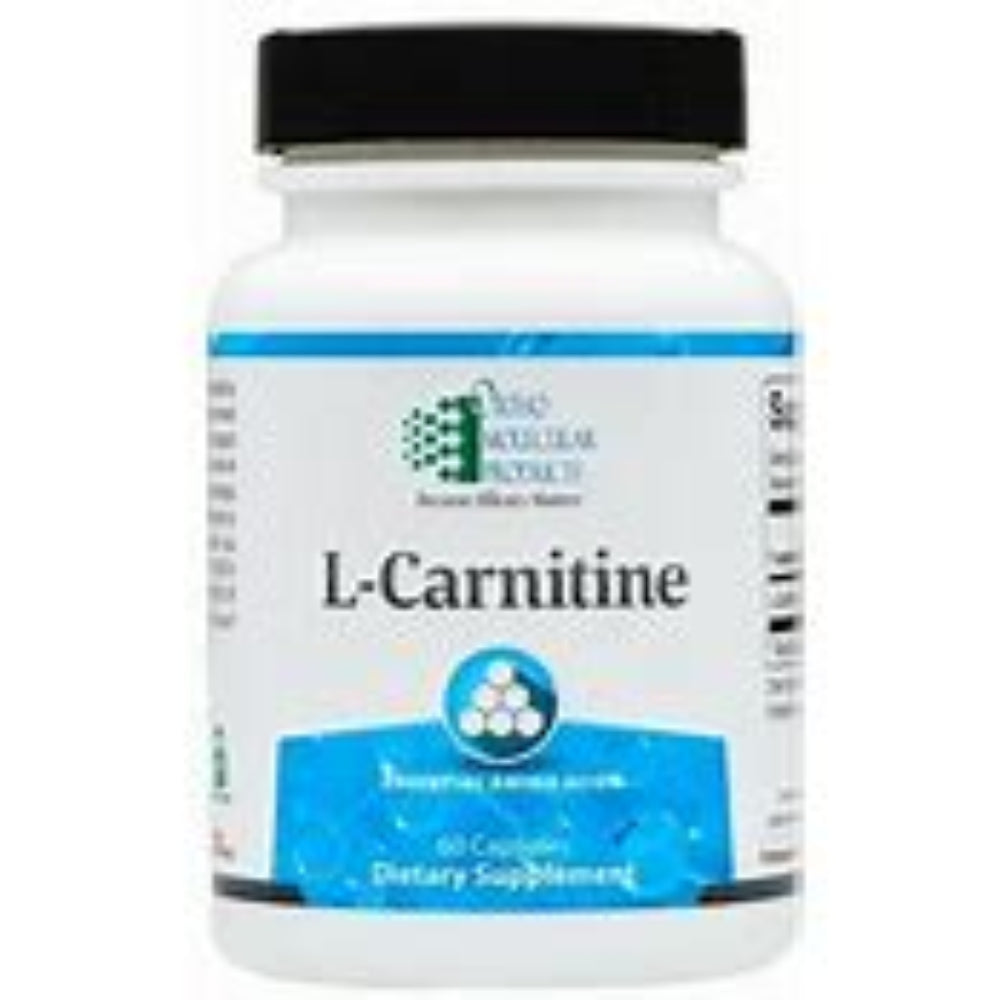 L-Carnitine 500mg capsules for energy and metabolism by Ortho Molecular Products