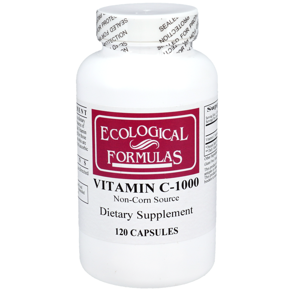 Ecological Formulas Vitamin C-1000mg 120 count - gluten-free, corn-free immune support from tapioca source