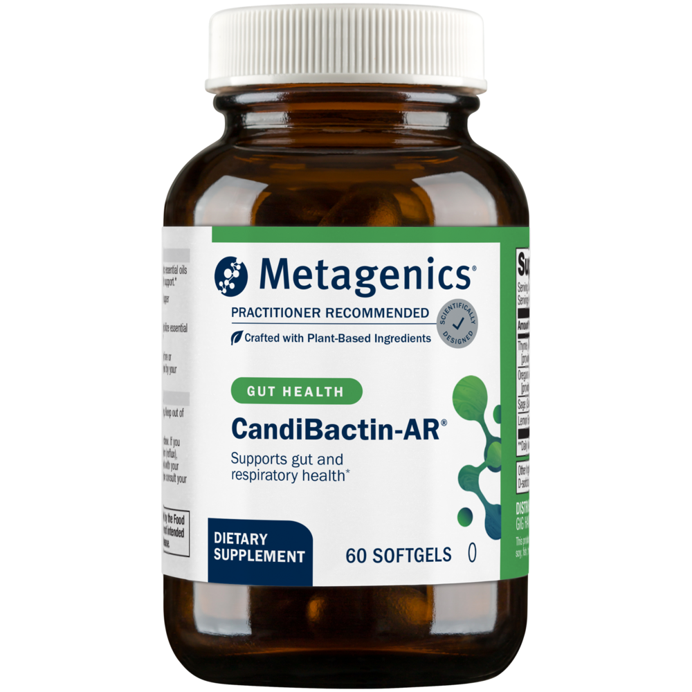 CandiBactin-AR essential oil softgels - Thyme and Oregano oil for gut and respiratory health by Metagenics