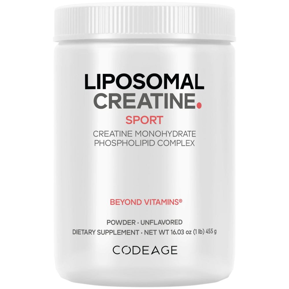 Codeage Liposomal Creatine Monohydrate Powder 5000mg - 90 servings micronized creatine supplement with sunflower phospholipids