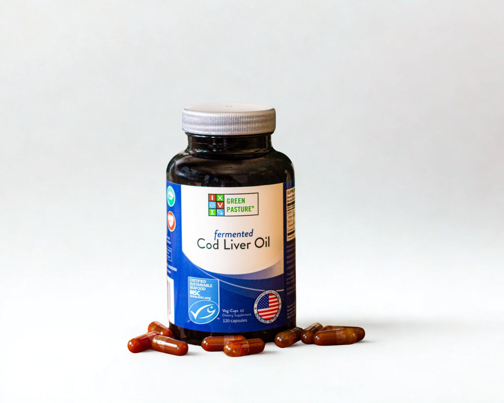 Fermented Cod Liver Oil - High Vitamin A & D - 120 Capsules