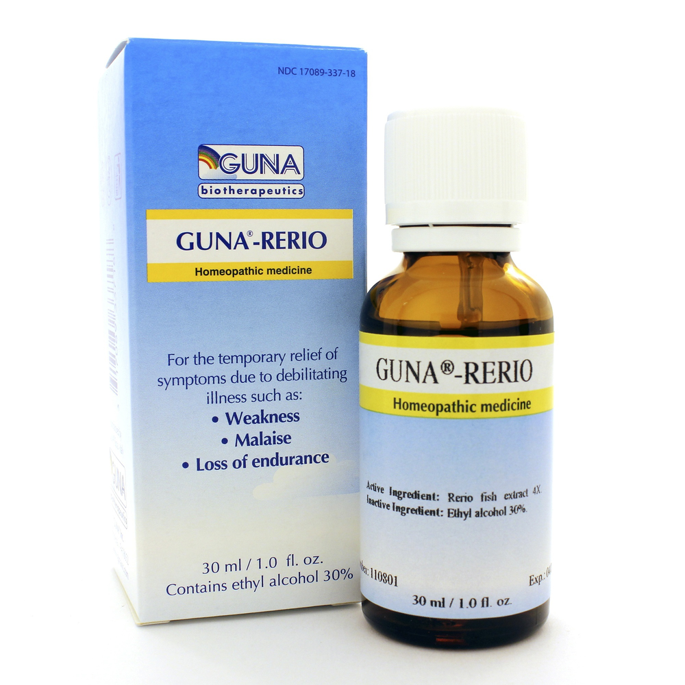 GUNA-RERIO 30ml bottle - zebrafish extract liquid drops for weakness relief and debilitative sickness support with antioxidant properties