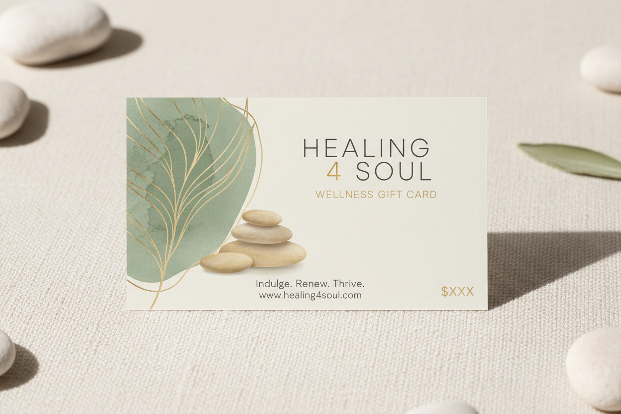Healing 4 Soul wellness gift card - premium supplements and homeopathic remedies gift certificate