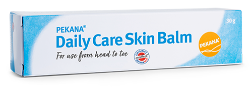PEKANA Daily Care Skin Balm 30g tube with witch hazel for dry, rough, and irritated skin - nourishing cosmetic cream